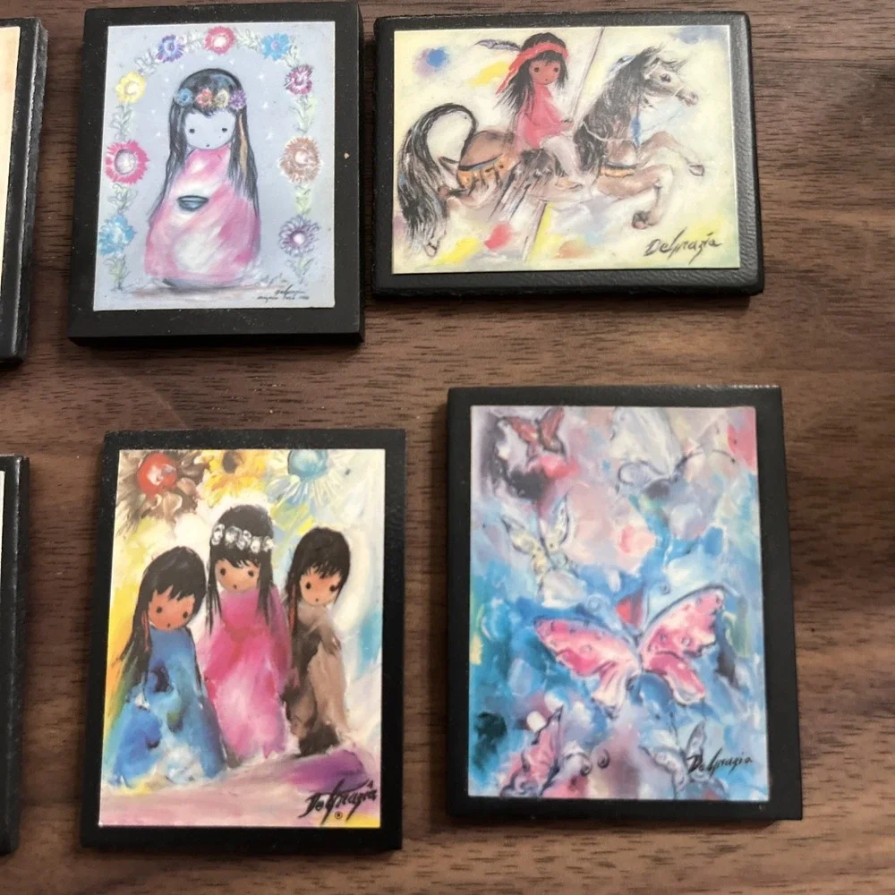 Lot Of 9 Ted‎ De Grazia Magnets